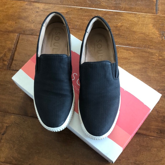 Naturalizer Soul TIA Black 7 1/2 7.5 Shoes Slip On Platform Sneakers - Picture 3 of 16
